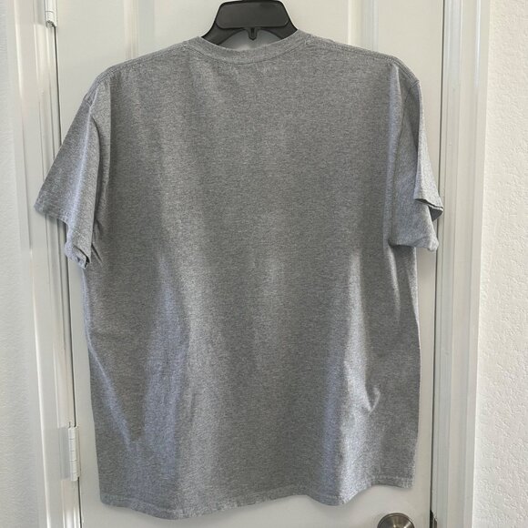Gildan Ultra Cotton Gray T-Shirt Florida Orlando USA Embroidered Design XL 80% C - Picture 2 of 5